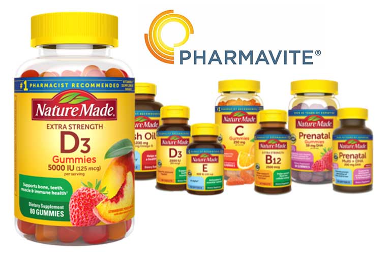 pharmavite's #1 pharmacist-recommended vitamin and supplement brand across eight product categories.